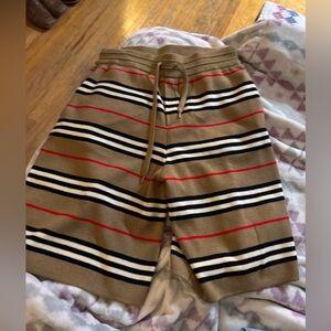 MEN'S BURBERRY OVERSIZE ICON STRIPE KNIT SHORTS